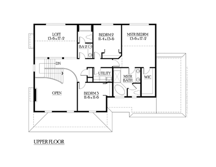 House Plan 87437 Second Level Plan