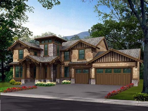 House Plan 87446 Elevation