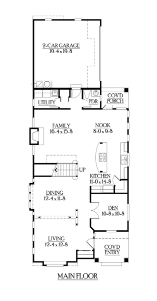 House Plan 87464 First Level Plan