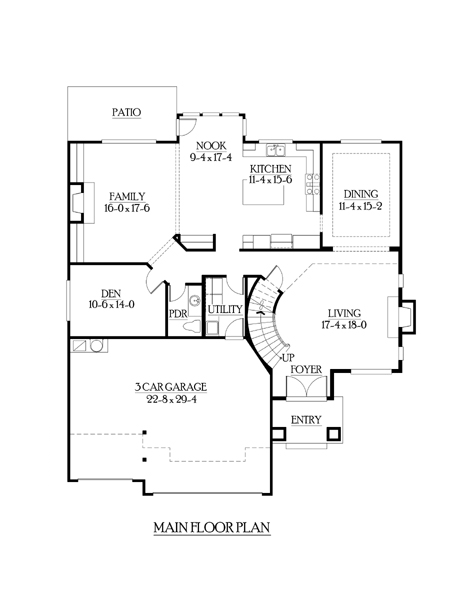 Craftsman Level One of Plan 87469