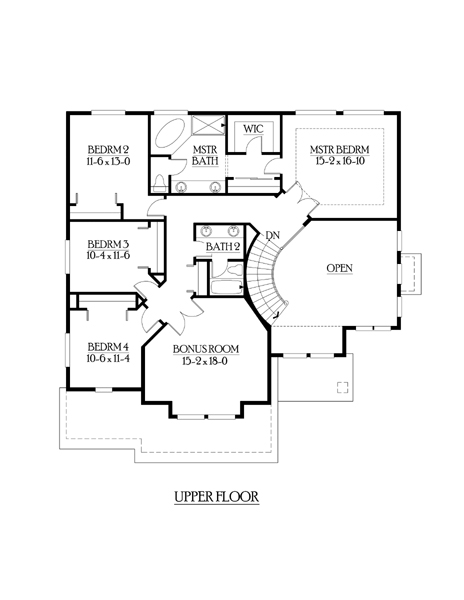 Country Craftsman Level Two of Plan 87470