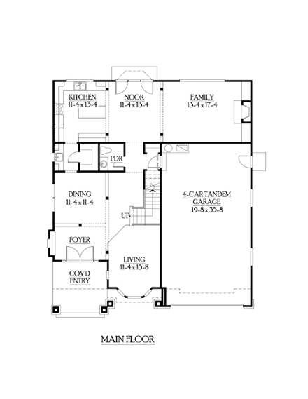 House Plan 87471 First Level Plan