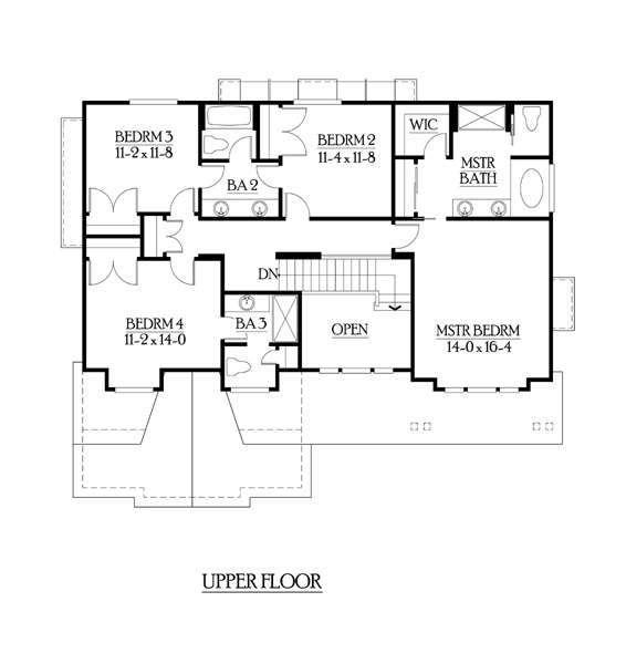 Country Craftsman Level Two of Plan 87474