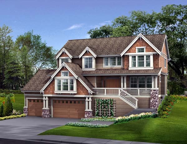 Plan 87475 | Craftsman Style with 4 Bed, 4 Bath, 3 Car Garage