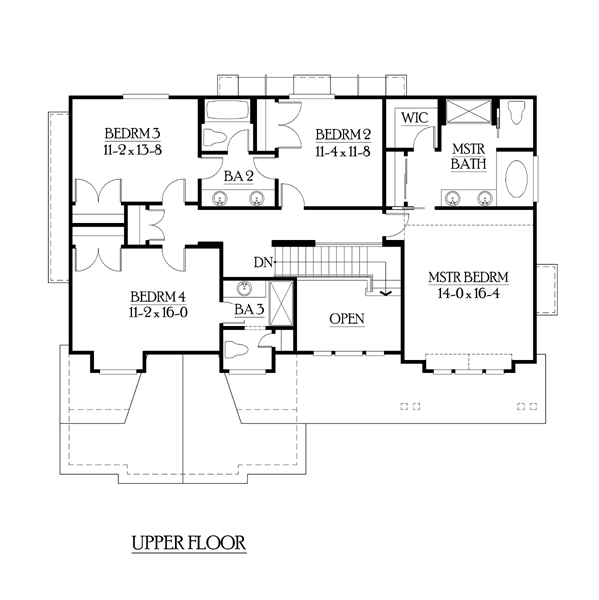 Country Craftsman Level Two of Plan 87476