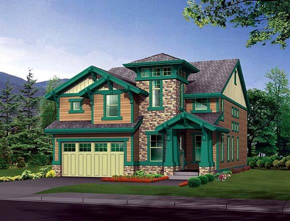 House Plan 87477 Elevation