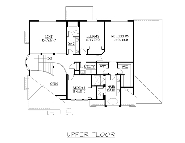 Country Tudor Level Two of Plan 87484