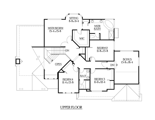 Country Craftsman Level Two of Plan 87485