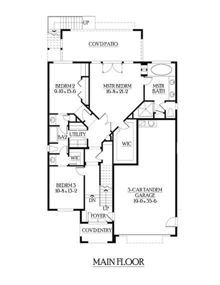 House Plan 87496 First Level Plan