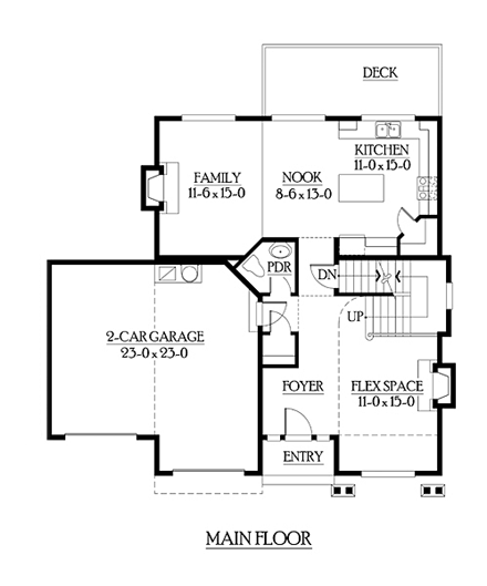 House Plan 87501 First Level Plan