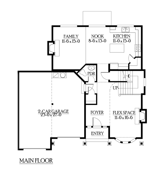 Southwest Traditional Level One of Plan 87502