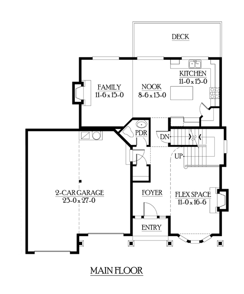 Southwest Traditional Level One of Plan 87503