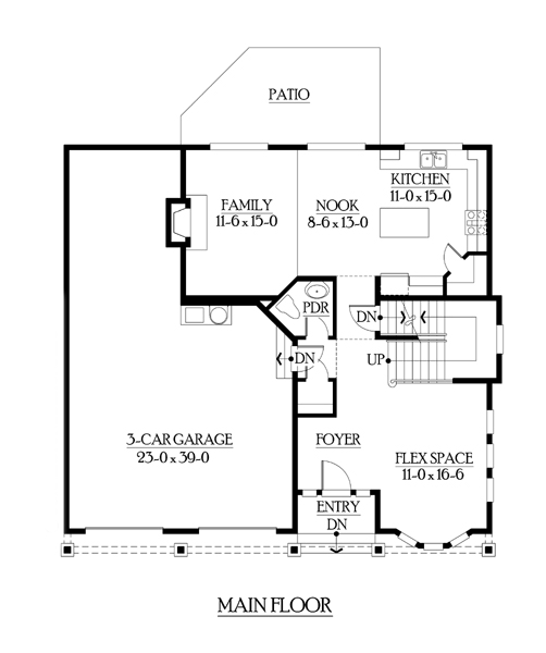 Southwest Traditional Level One of Plan 87504