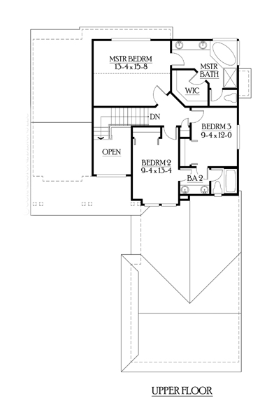 House Plan 87505 Second Level Plan