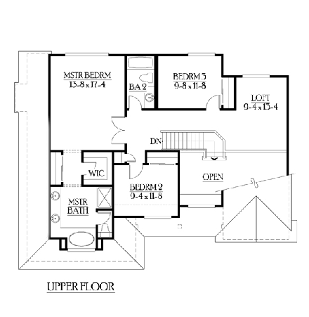 House Plan 87506 Second Level Plan