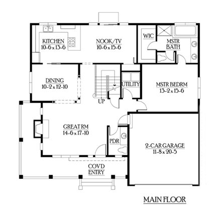 House Plan 87508 First Level Plan