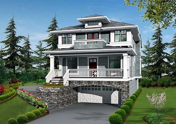 House Plan 87514 Elevation