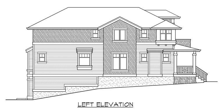 Narrow Lot Plan with 3506 Sq. Ft., 4 Bedrooms, 4 Bathrooms, 2 Car Garage Picture 2