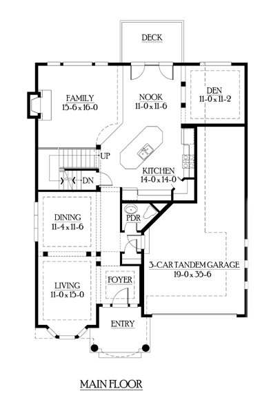 House Plan 87519 First Level Plan