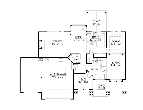 Craftsman Level One of Plan 87520