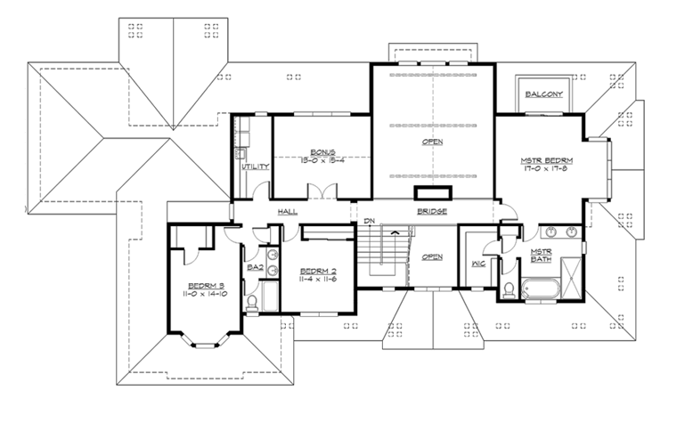 Farmhouse Level Two of Plan 87525