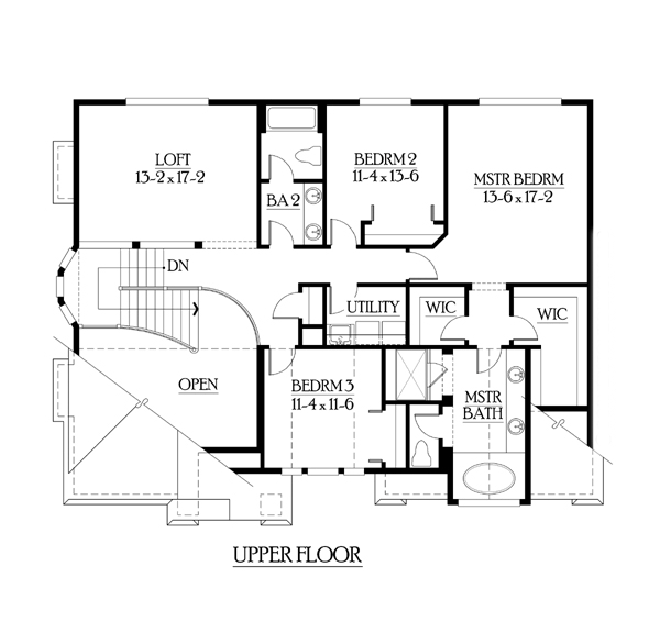 Craftsman Victorian Level Two of Plan 87527
