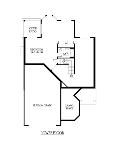 Victorian Lower Level of Plan 87531