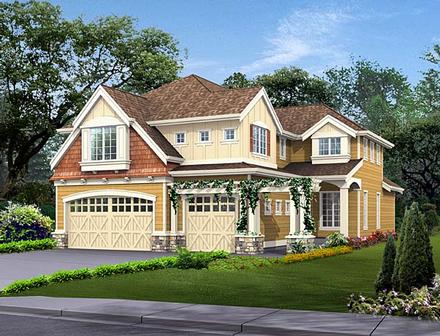 Craftsman Traditional Elevation of Plan 87533