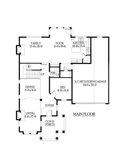 House Plan 87536 First Level Plan