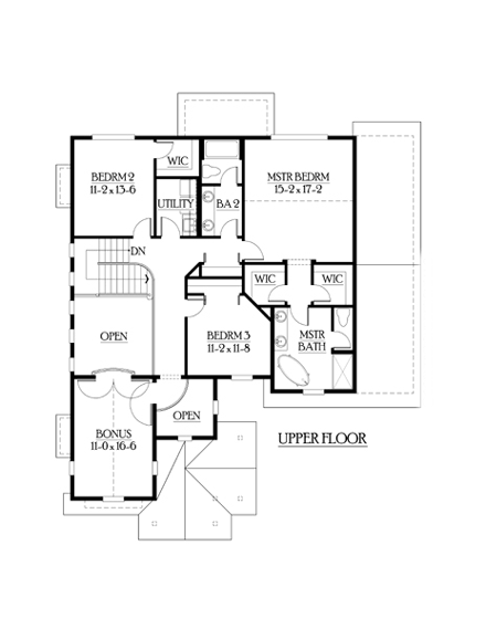 House Plan 87536 Second Level Plan