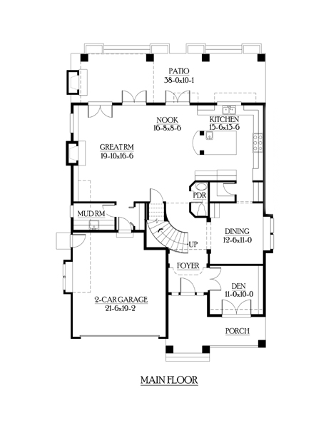 Craftsman Level One of Plan 87538