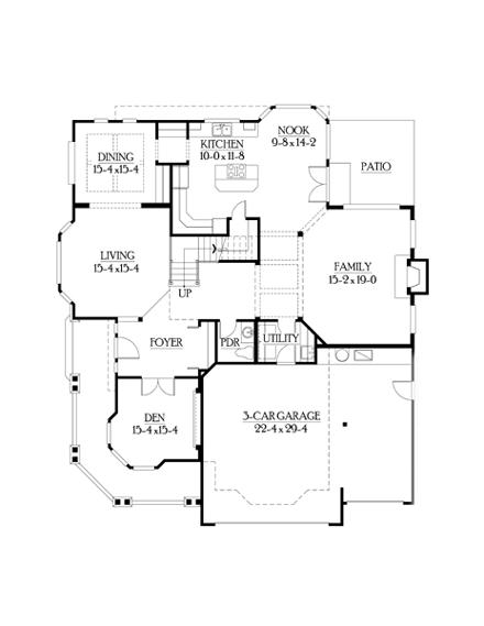 House Plan 87550 First Level Plan