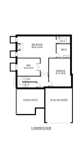 House Plan 87558 Lower Level