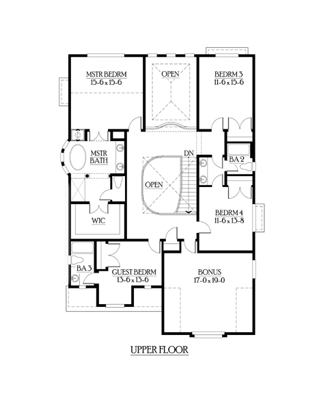 Tudor Victorian Level Two of Plan 87559