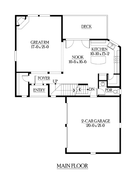 Craftsman Level One of Plan 87560