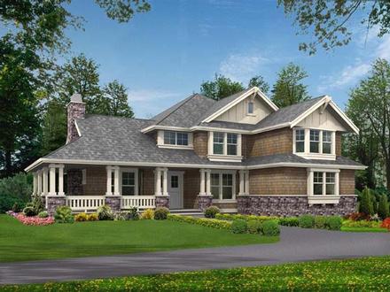 Country Farmhouse Elevation of Plan 87564