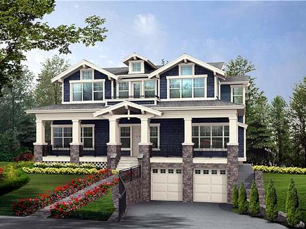 Craftsman Elevation of Plan 87565