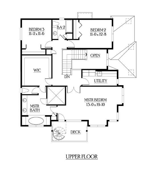 Contemporary Southwest Level Two of Plan 87568