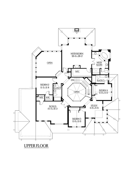 House Plan 87574 Second Level Plan