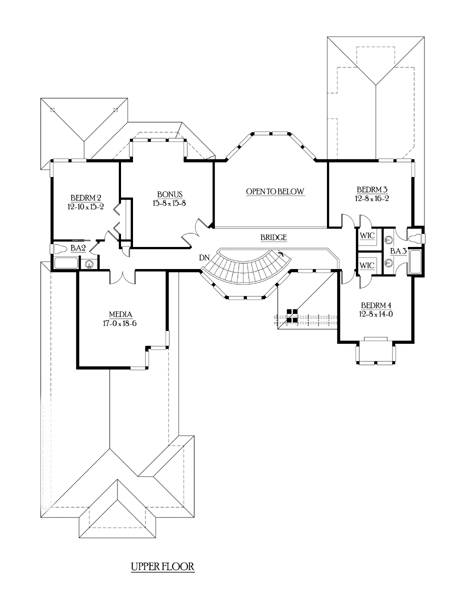 Contemporary Modern Southwest Level Two of Plan 87583