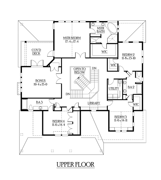 Bungalow Level Two of Plan 87590