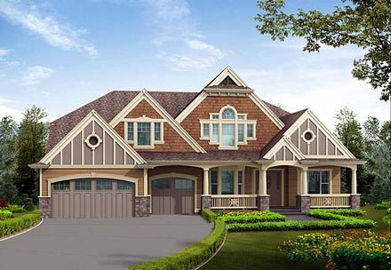 Craftsman Elevation of Plan 87594