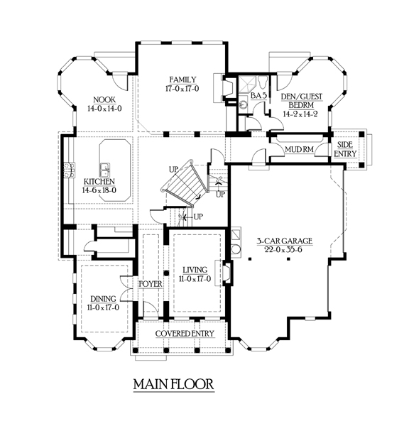 Colonial Traditional Level One of Plan 87615