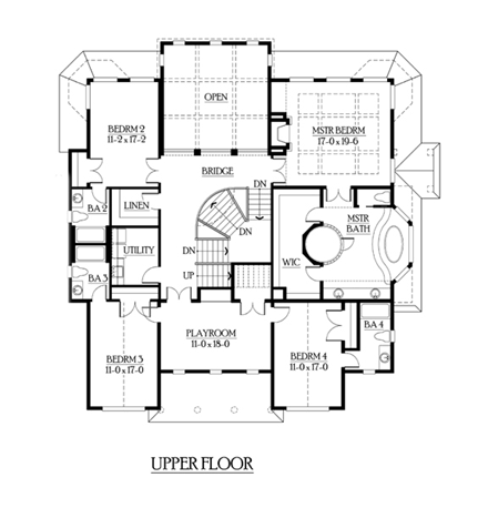 House Plan 87615 Second Level Plan