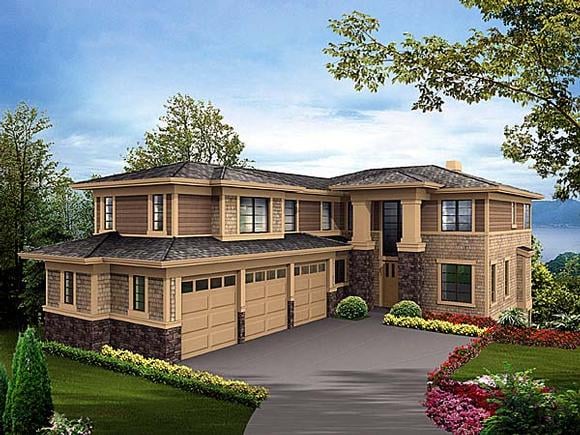 House Plan 87623 Elevation