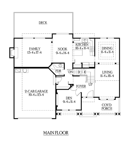 House Plan 87625 First Level Plan
