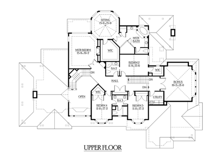 House Plan 87636 Second Level Plan