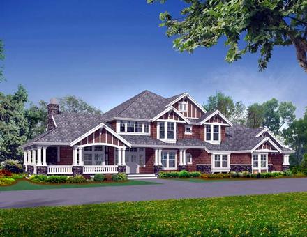 Craftsman Elevation of Plan 87636