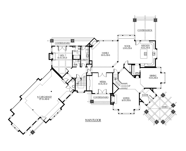 Contemporary Level One of Plan 87637