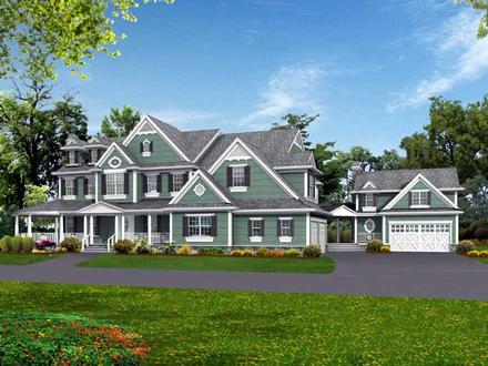 Country Farmhouse Elevation of Plan 87638